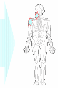 左首、肩が冷える