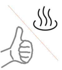 温泉で温める、強くもむ