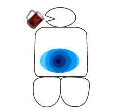 お腹の冷えから腰痛