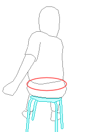 いすに腰掛けて体操